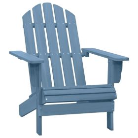 Garden Chair Blue Solid fir wood Medium Ergonomic